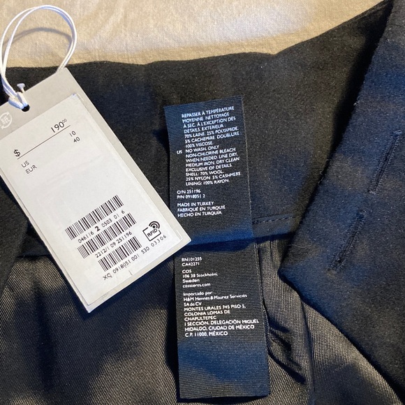 Tall COS wool blend black trousers - Picture 11 of 12